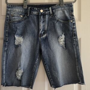 NWT • Men's Distressed Denim Shorts